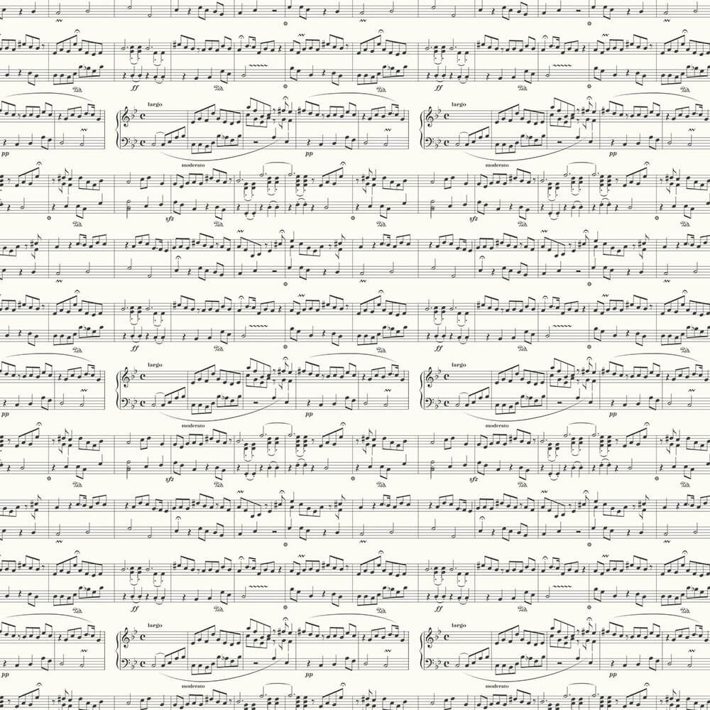 Papier Cadeau Notes et Partition Musicale - Papier Cadeau