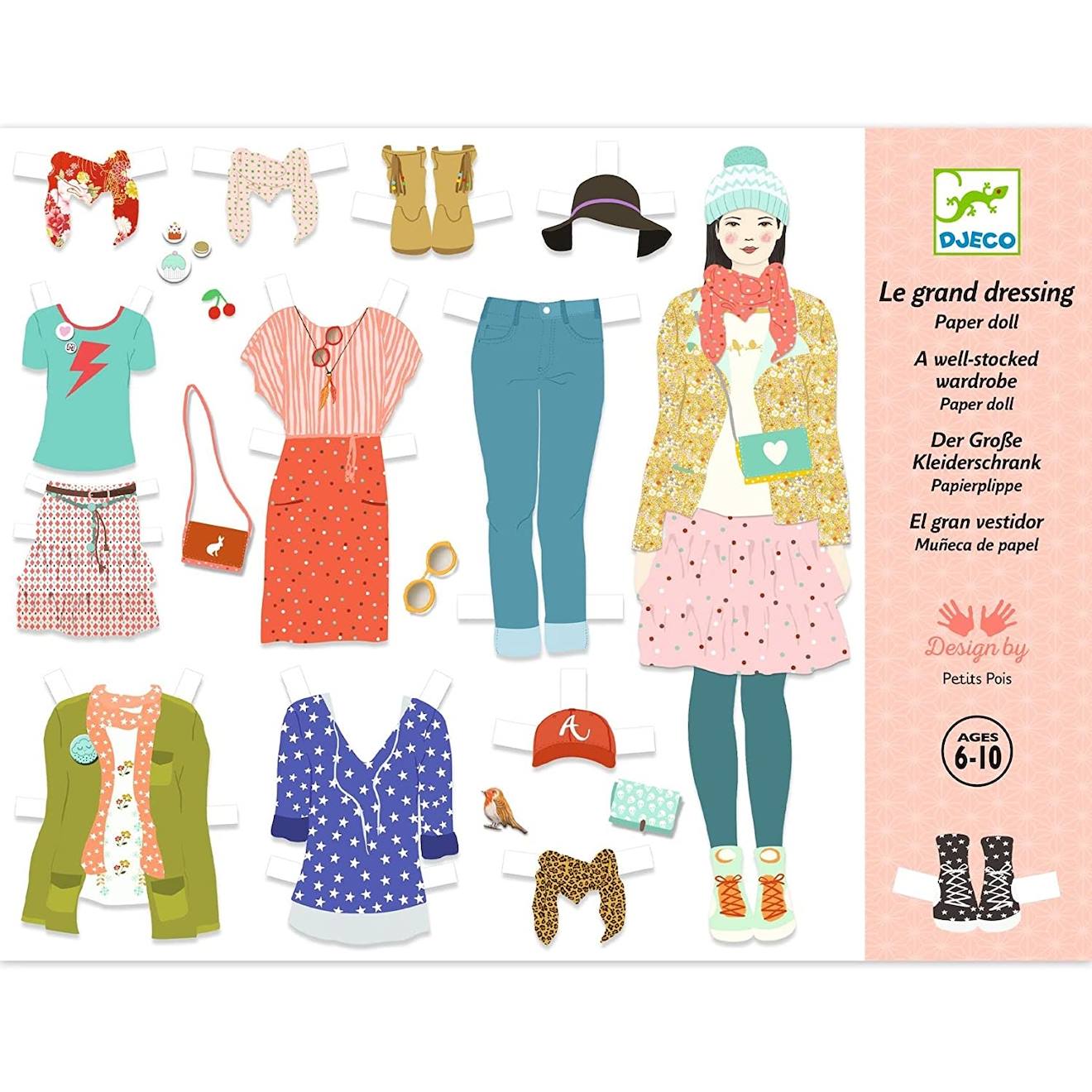 Papier créatif - le grand dressing multicolore