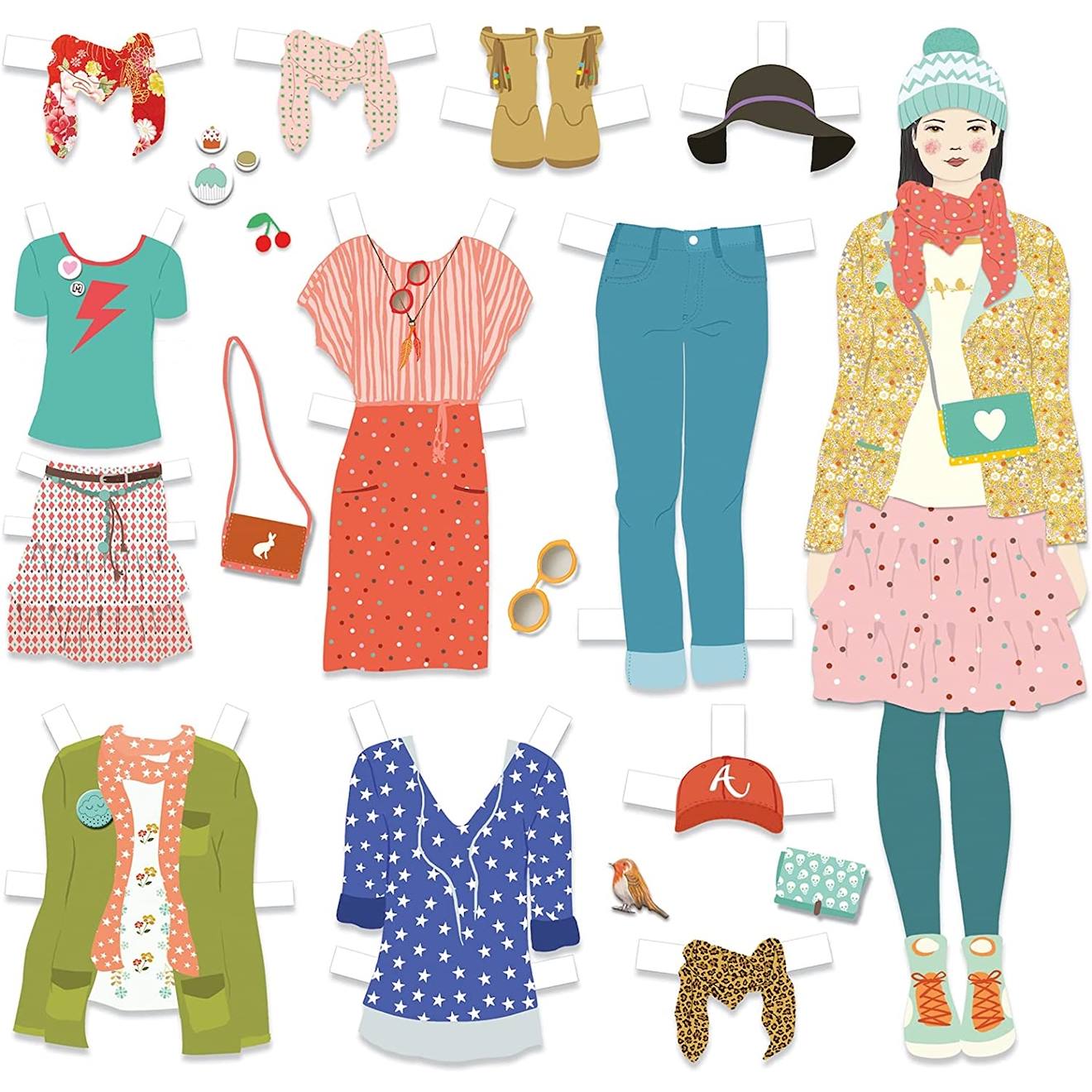 Papier créatif - le grand dressing multicolore