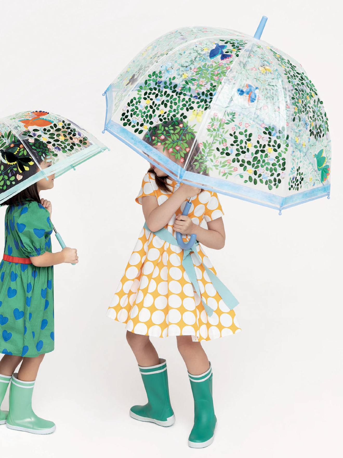 Parapluie adulte oiseaux sauvages bleu