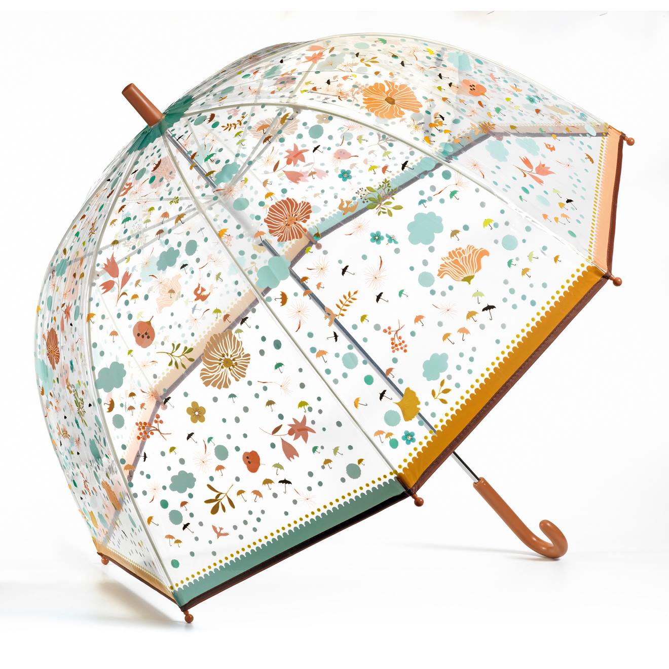 Parapluie adulte petites fleurs rose