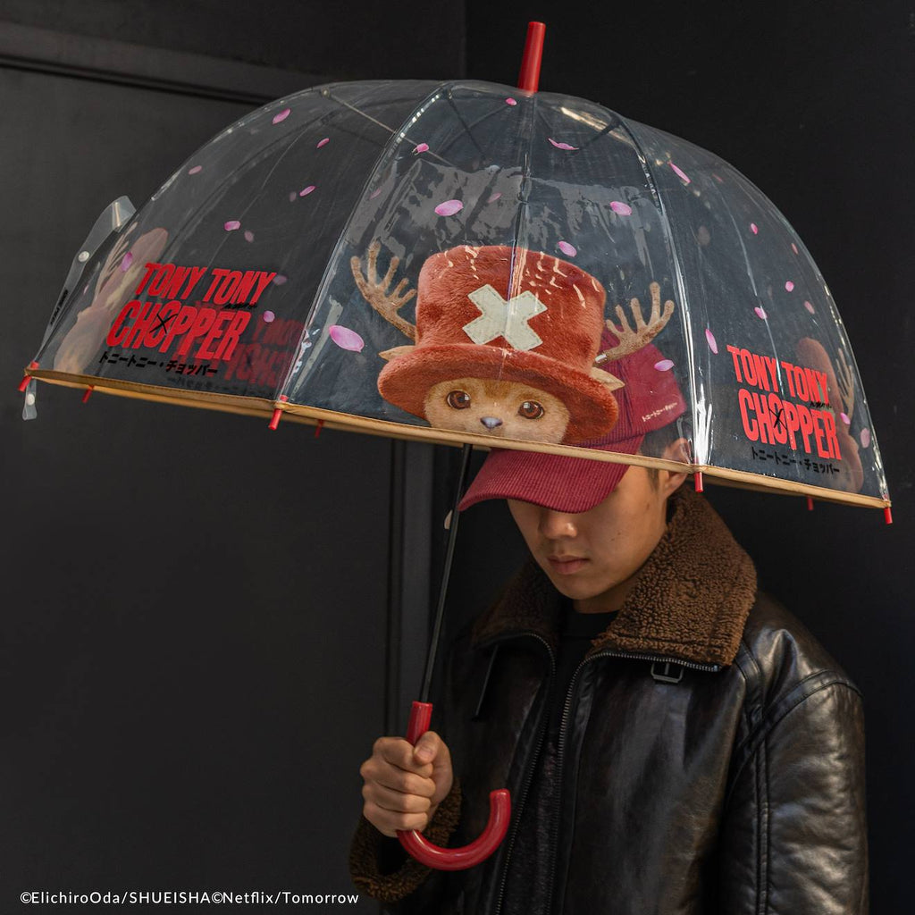 Parapluie Transparent Tony Tony Chopper - One Piece Rouge
