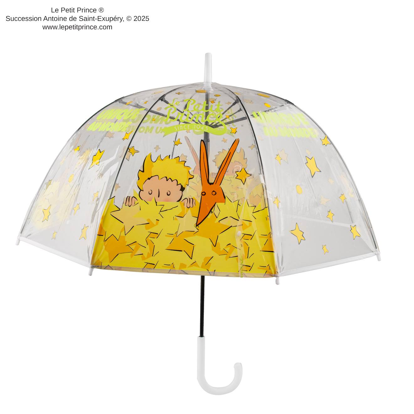 Parapluie Transparent Unique au Monde - Le Petit Prince Jaune