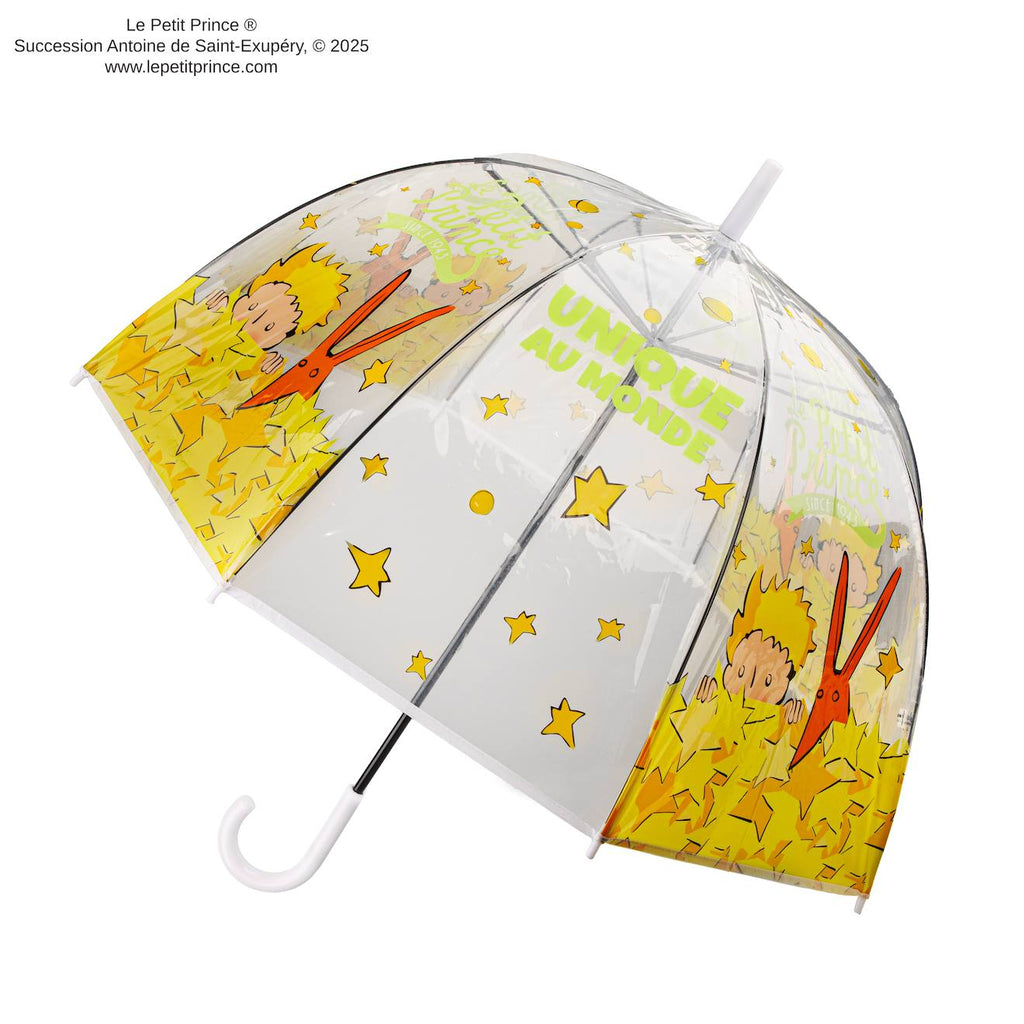 Parapluie Transparent Unique au Monde - Le Petit Prince Jaune