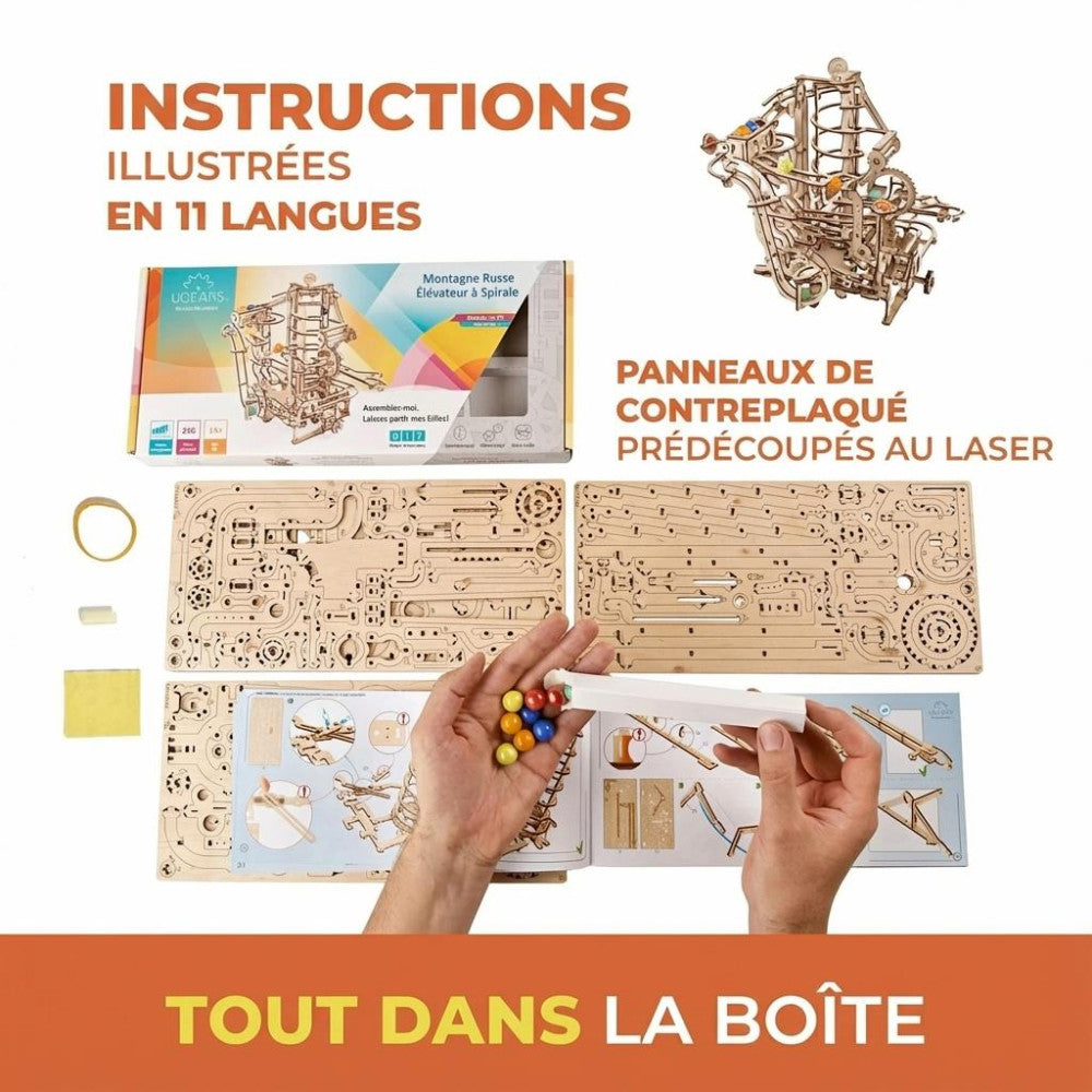 Circuit de Billes en Bois à Monter - Maquette Bois
