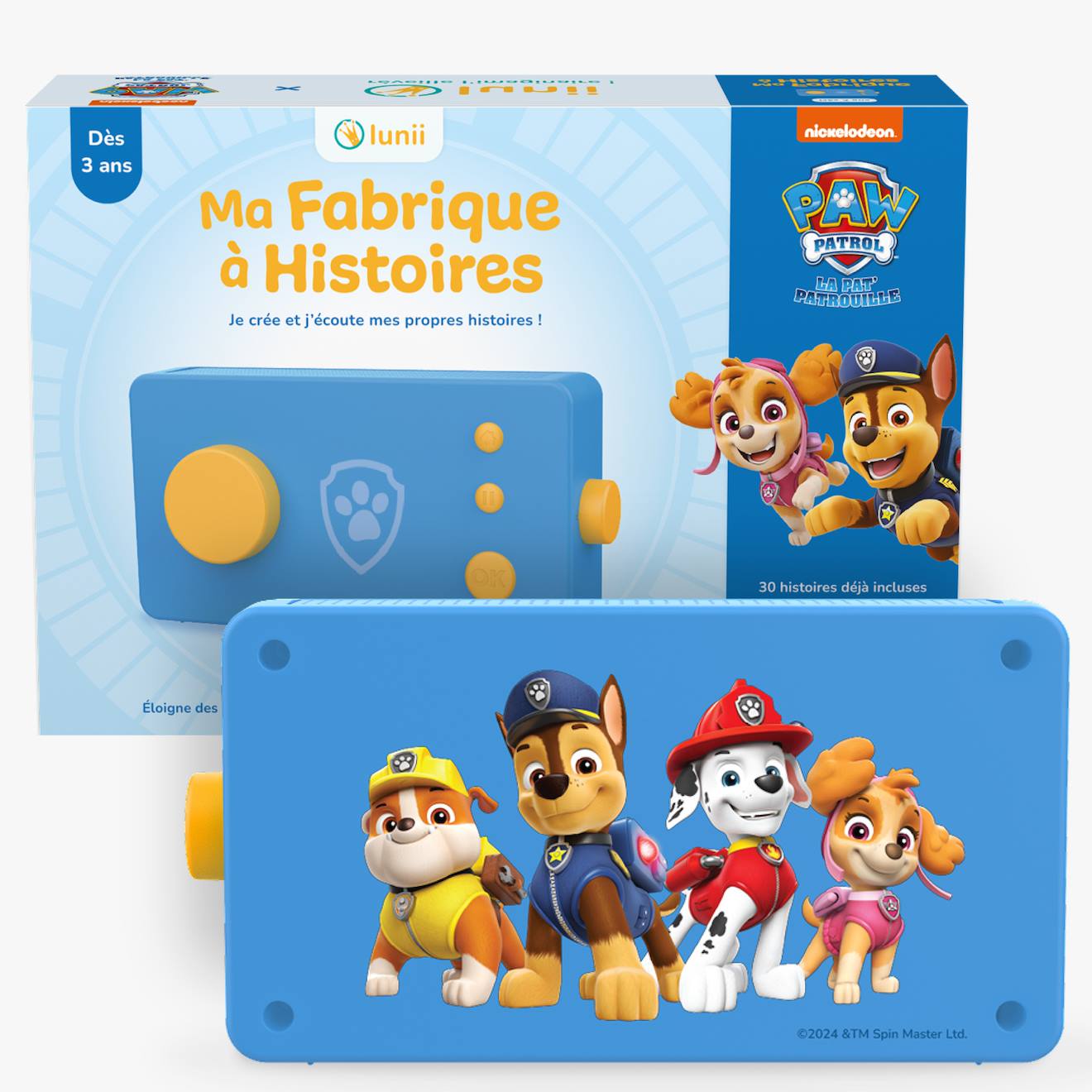 Pat' Patrouille - ma fabrique à histoires édition limitée Paw Patrol bleu Pat' Patrouille