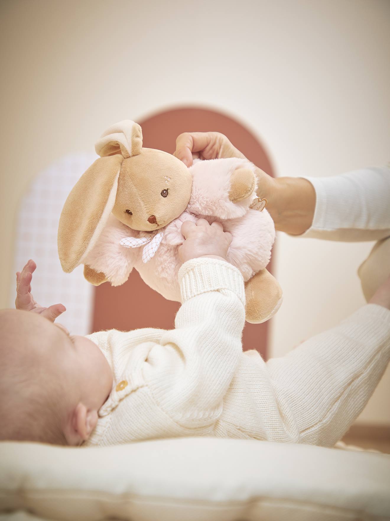 Patapouf doudou 17cm lapin