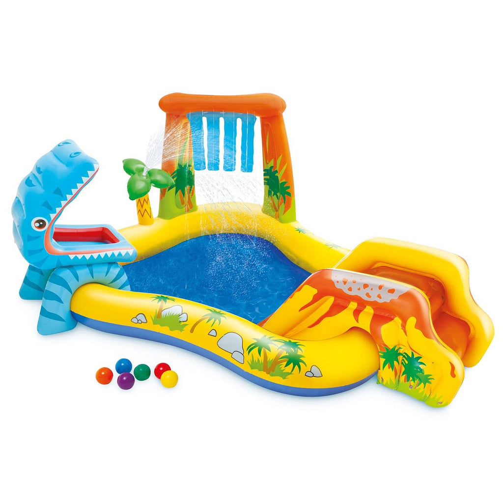 Pataugeoire play center dinosaure multicolore