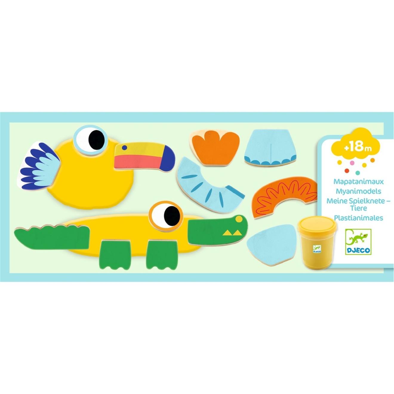 Pâte à modeler mapatanimaux multicolore