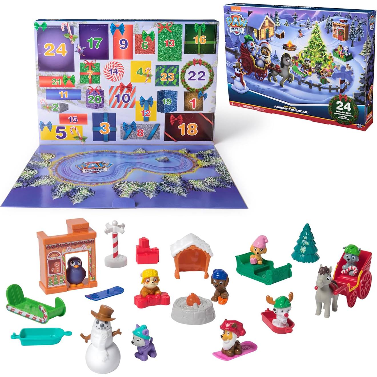 Paw Patrol - pat patrouille - calendrier de l'avent pat patrouille 2024 multicolore
