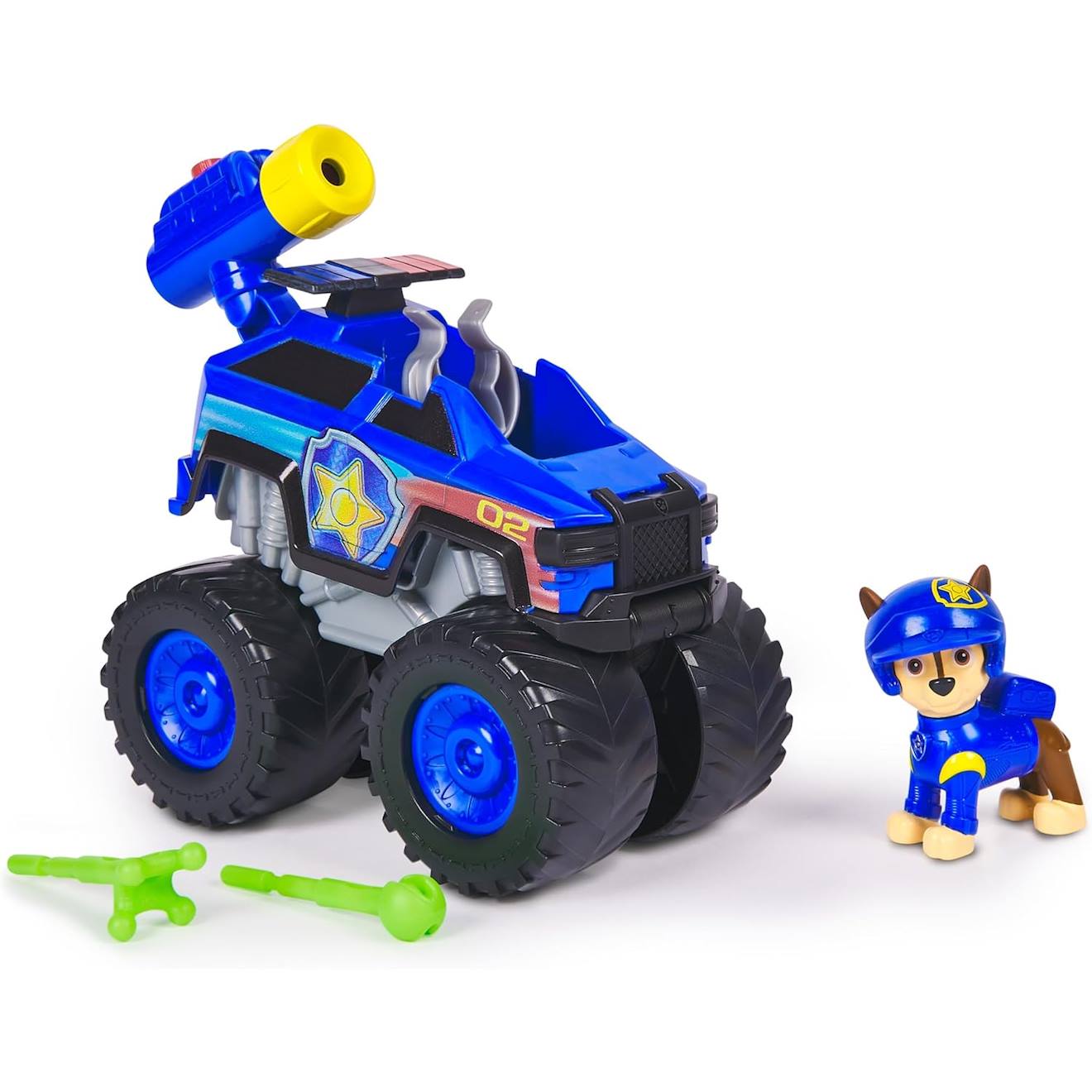 Paw Patrol - pat patrouille - véhicule + figurine chase rescue wheels bleu