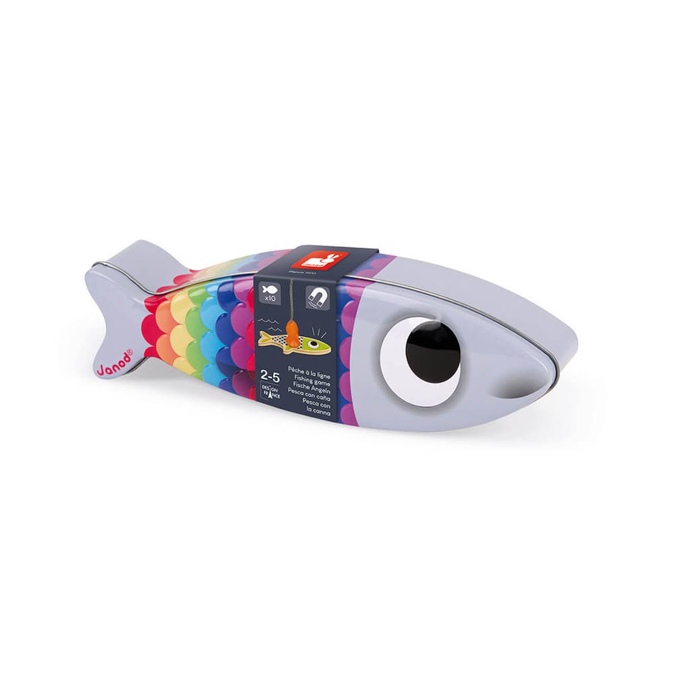 Pêche à la ligne sardine multicolore
