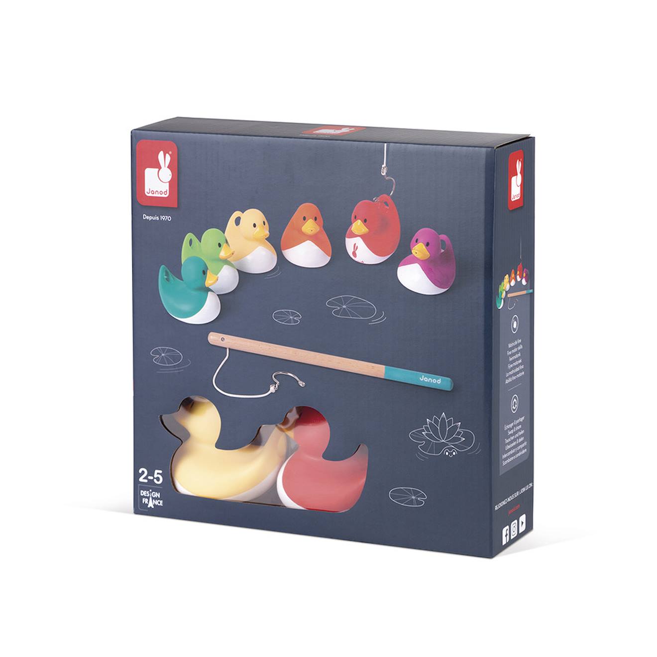 Pêche aux canards ducky multicolore