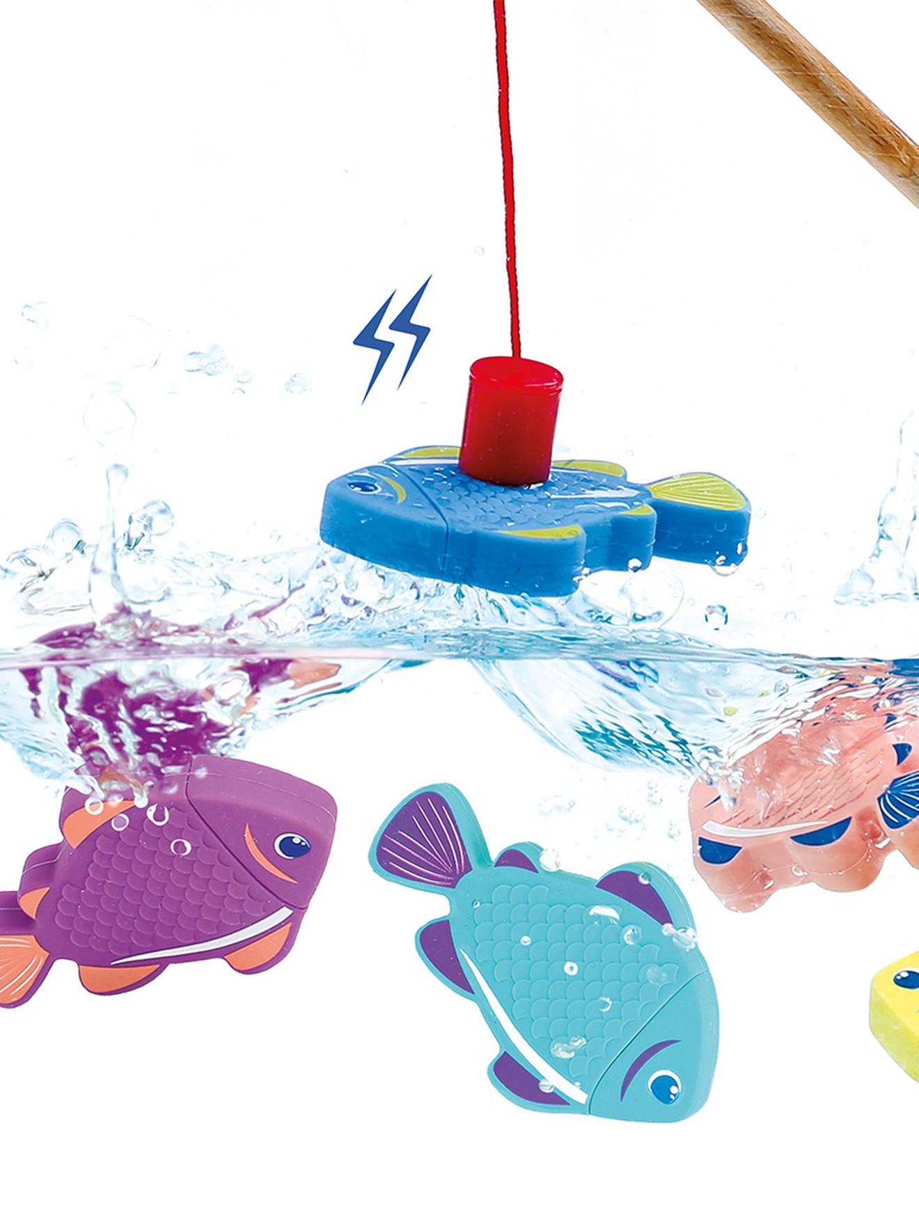 Pêche magnétique pour le bain multicolore