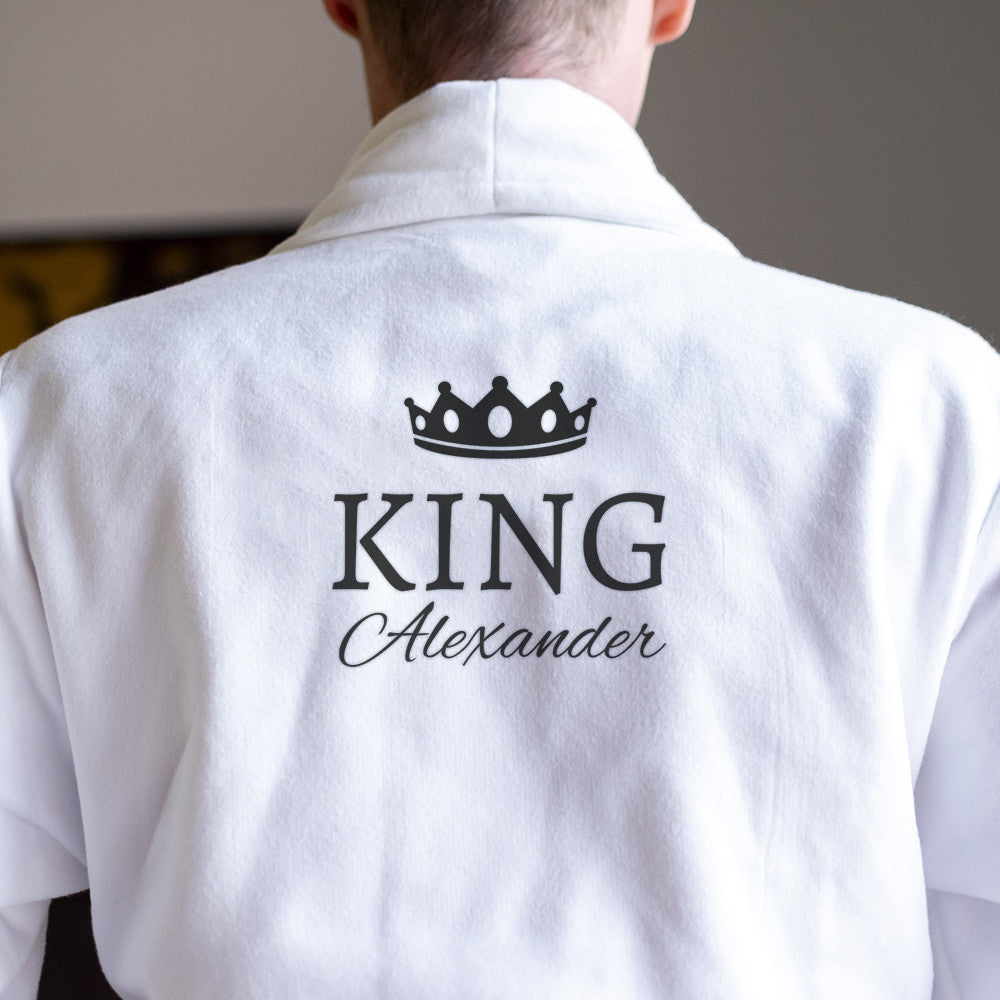 Peignoir King & Queen à Personnaliser - Peignoir Personnalisé