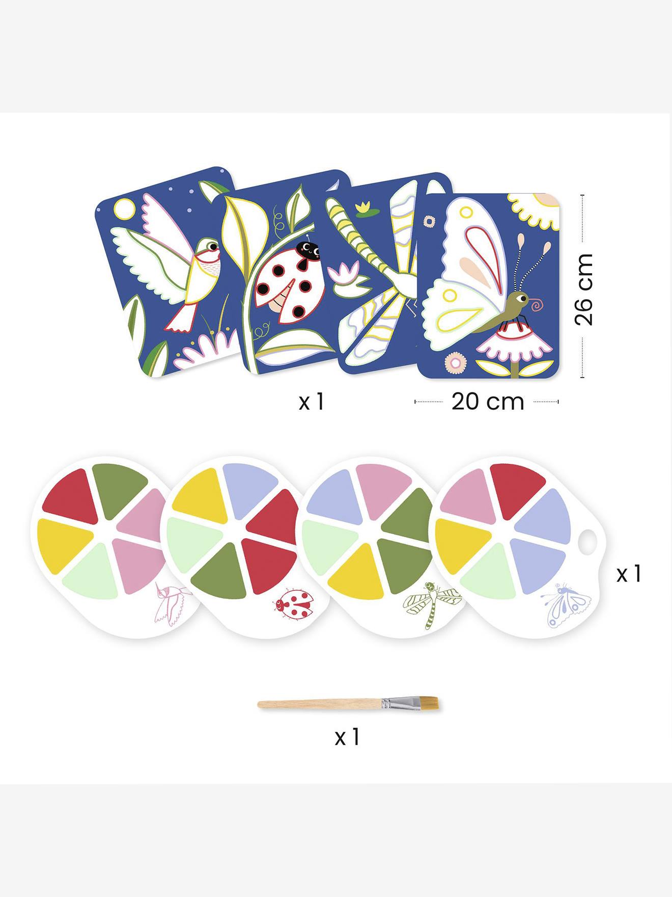 Peinture à la palette bleu