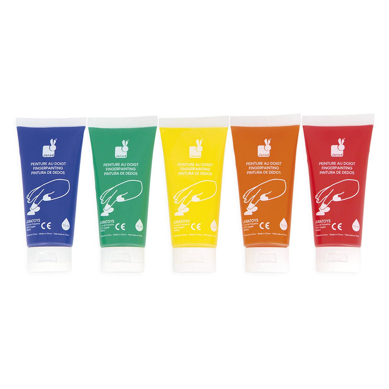 Peinture au doigt x5 - colo multicolore