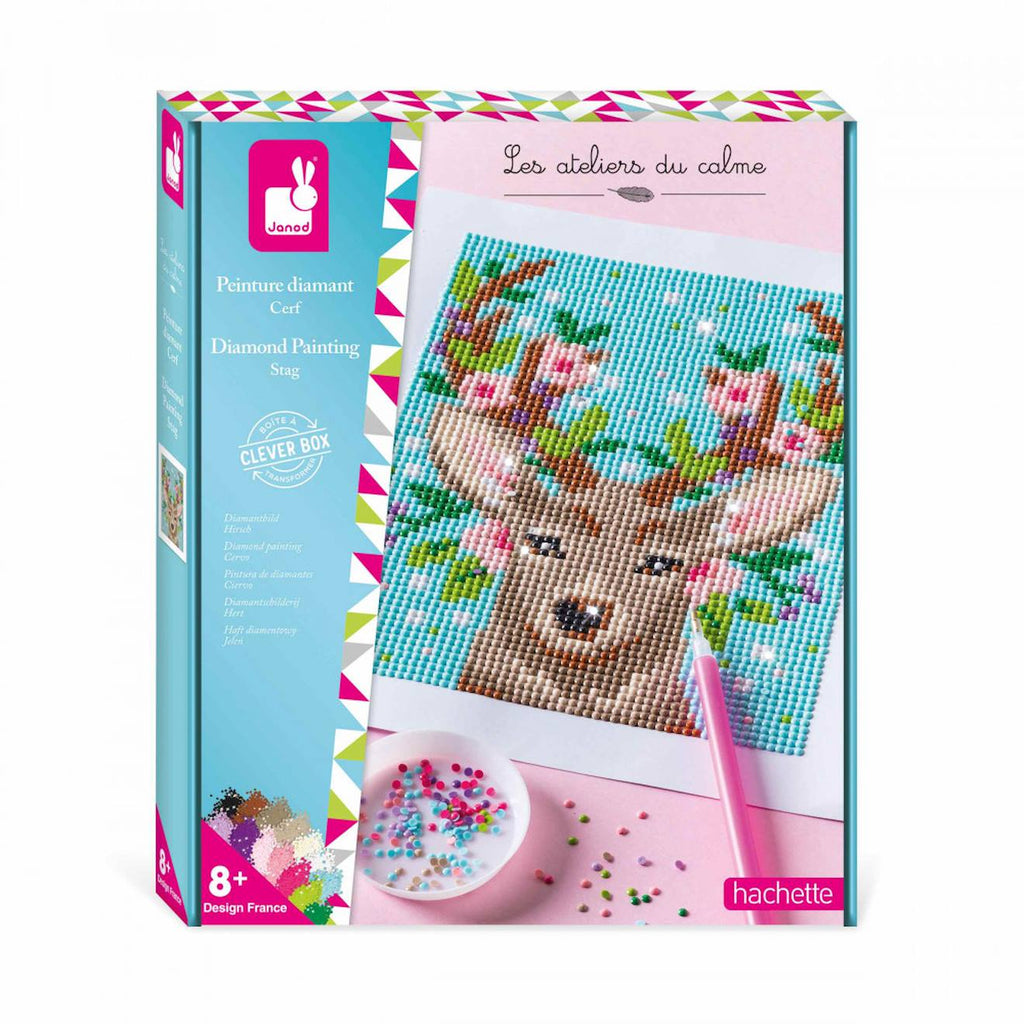 Peinture diamant cerf multicolore