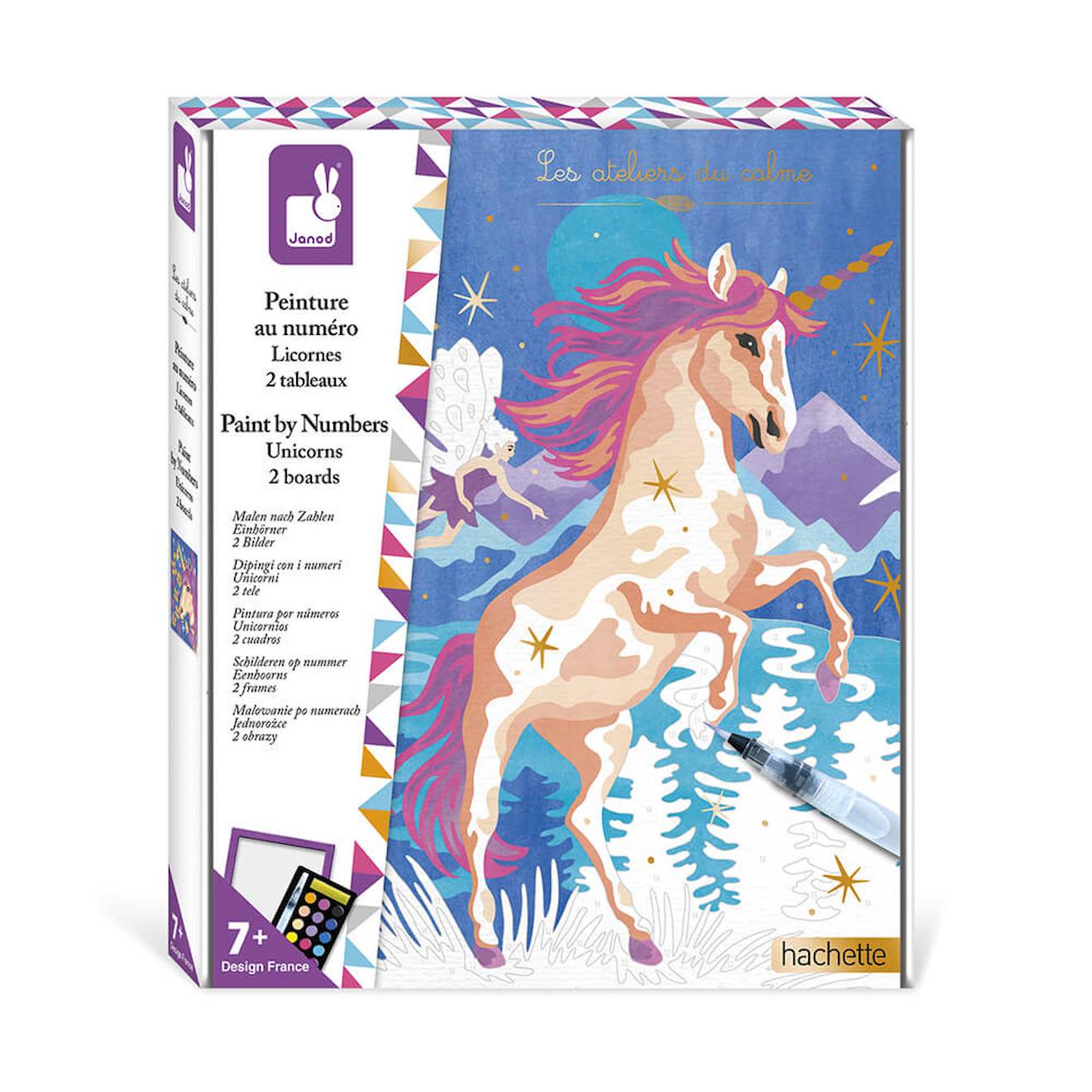 Peinture par numéro licornes multicolore