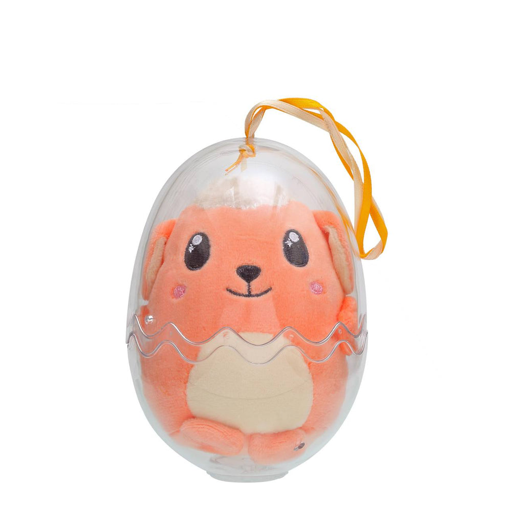 Peluche - œuf cosymals de pâques - agneau orange en peluche - 12 cm orange