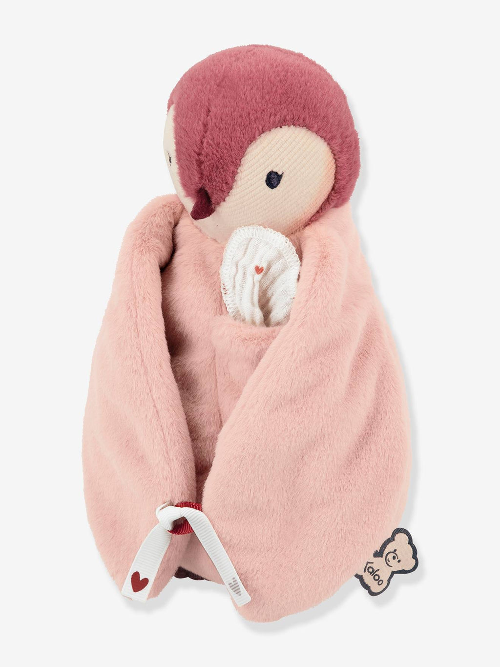 Peluche à bisous manchot complices - rose