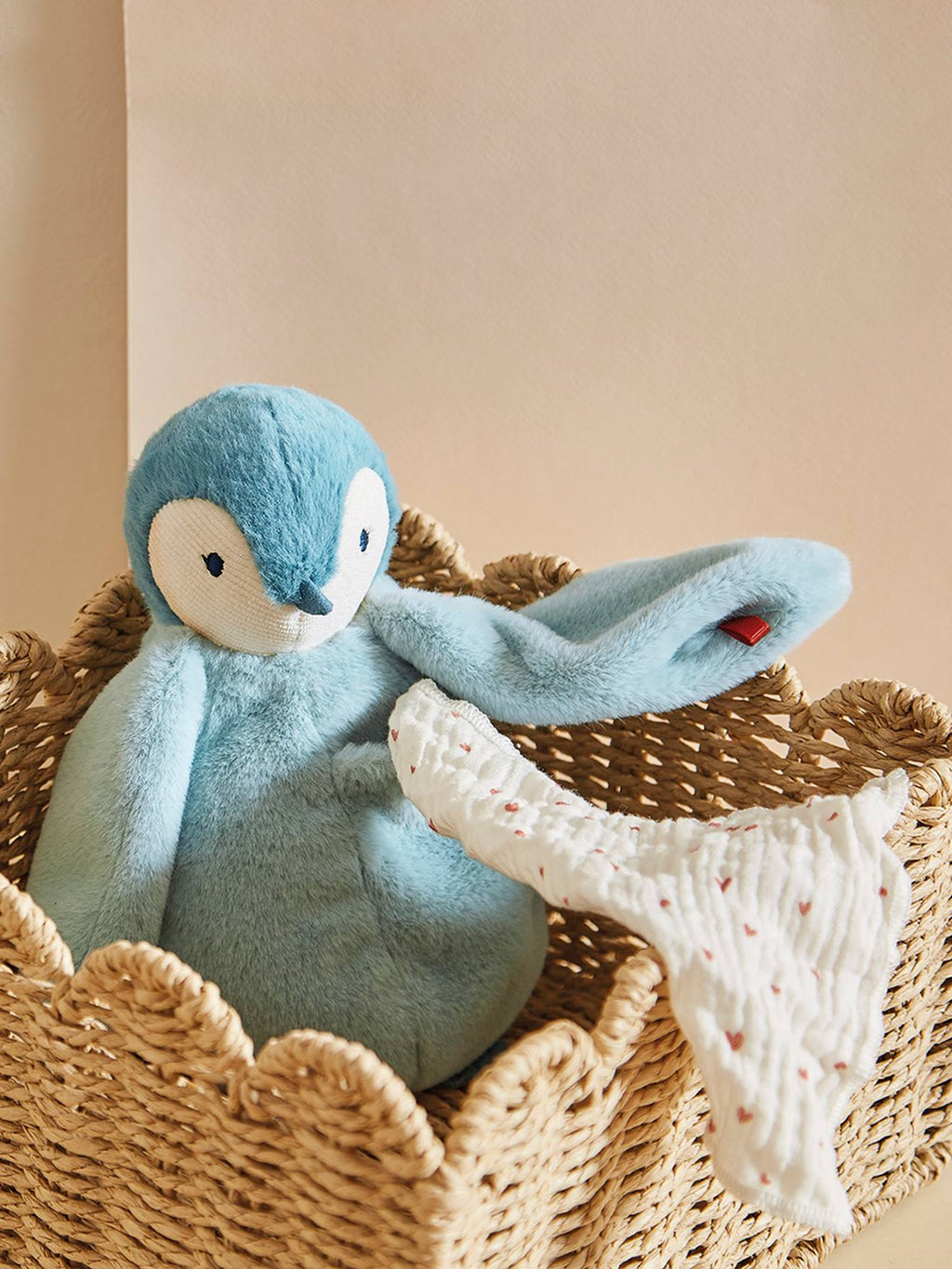 Peluche à bisous manchot complices - vert