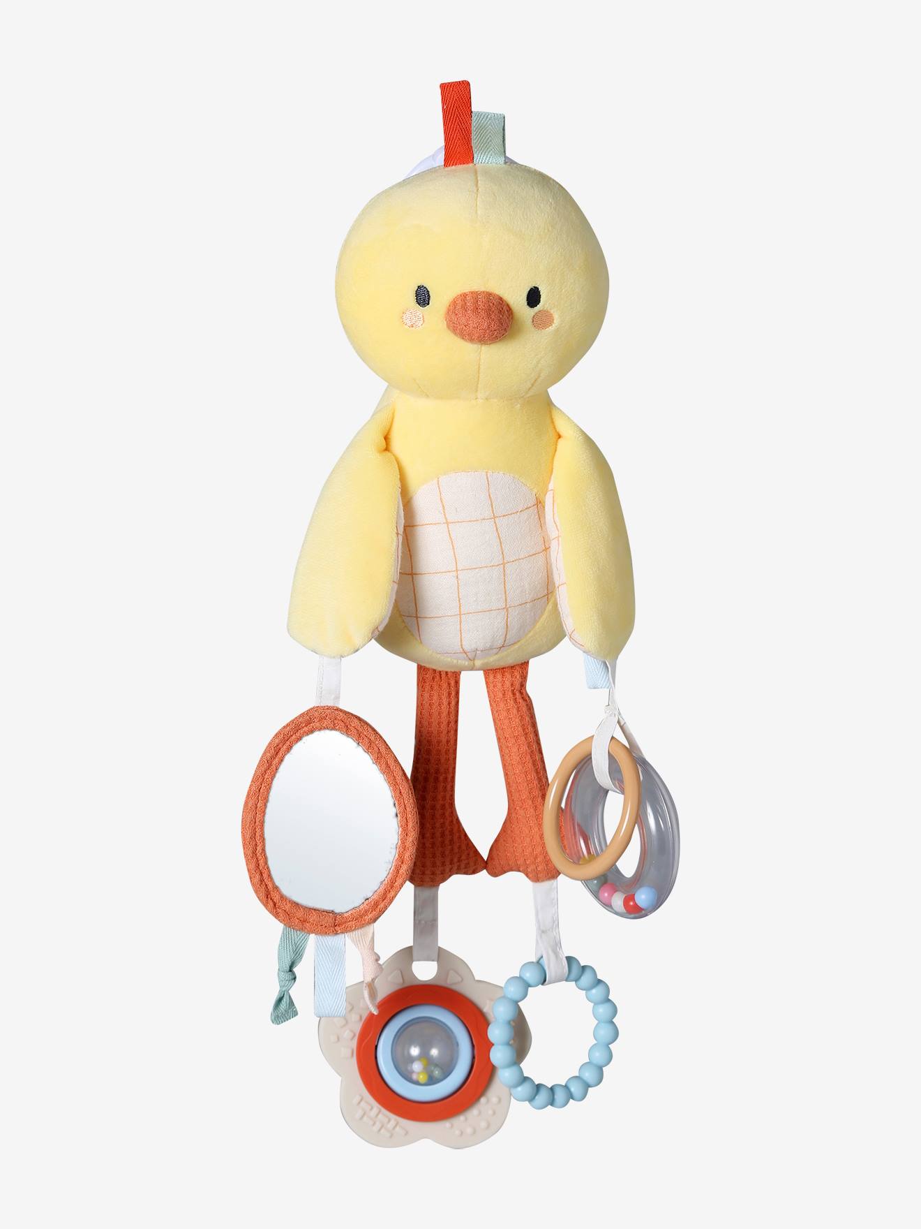 Peluche à suspendre activité jaune