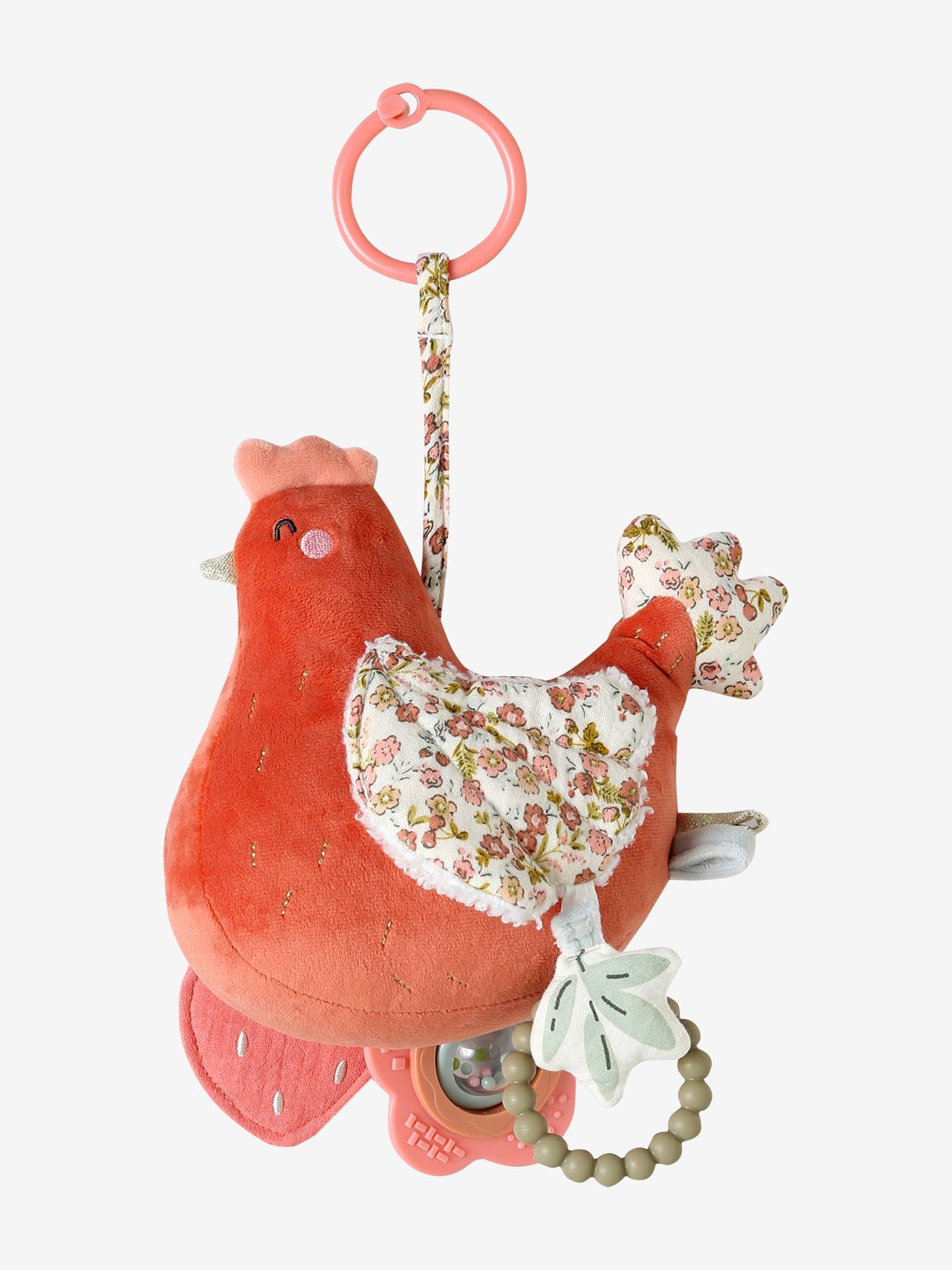 Peluche à suspendre poule cocotte