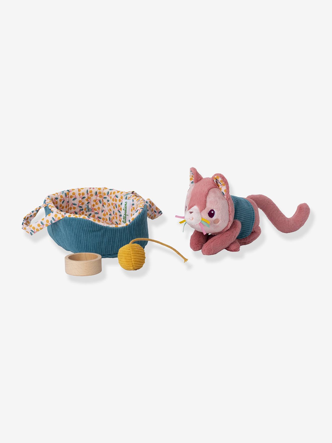 Peluche animal et son panier s jeanne