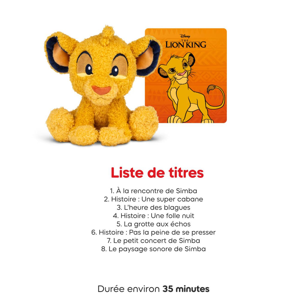 Peluche audio câlin Disney simba Le Roi Lion - histoires apaisantes - dès 3 ans multicolore
