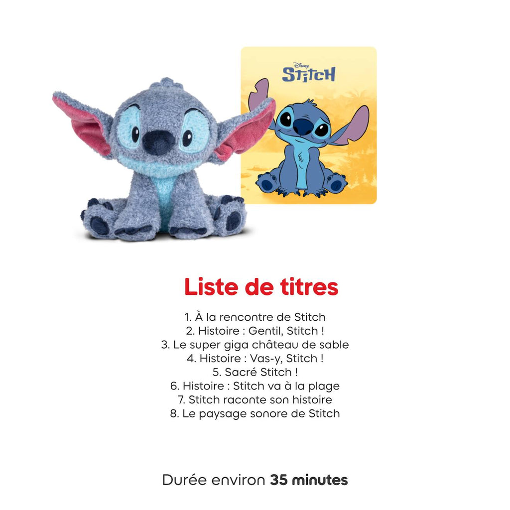 Peluche audio câlin Disney Stitch - histoires apaisantes- dès 3 ans multicolore