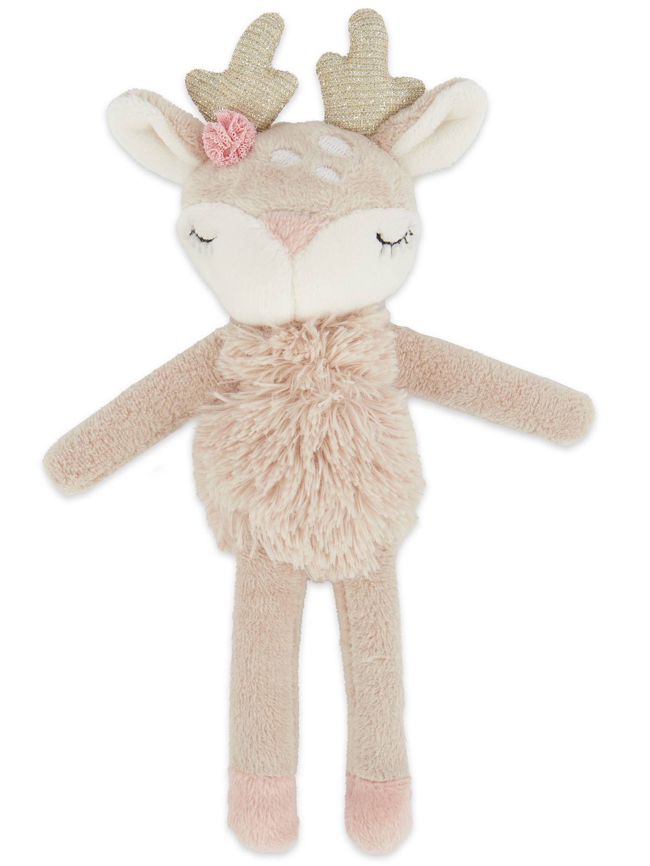 Peluche bébé faon ella chevreuil avec hochet faon ella