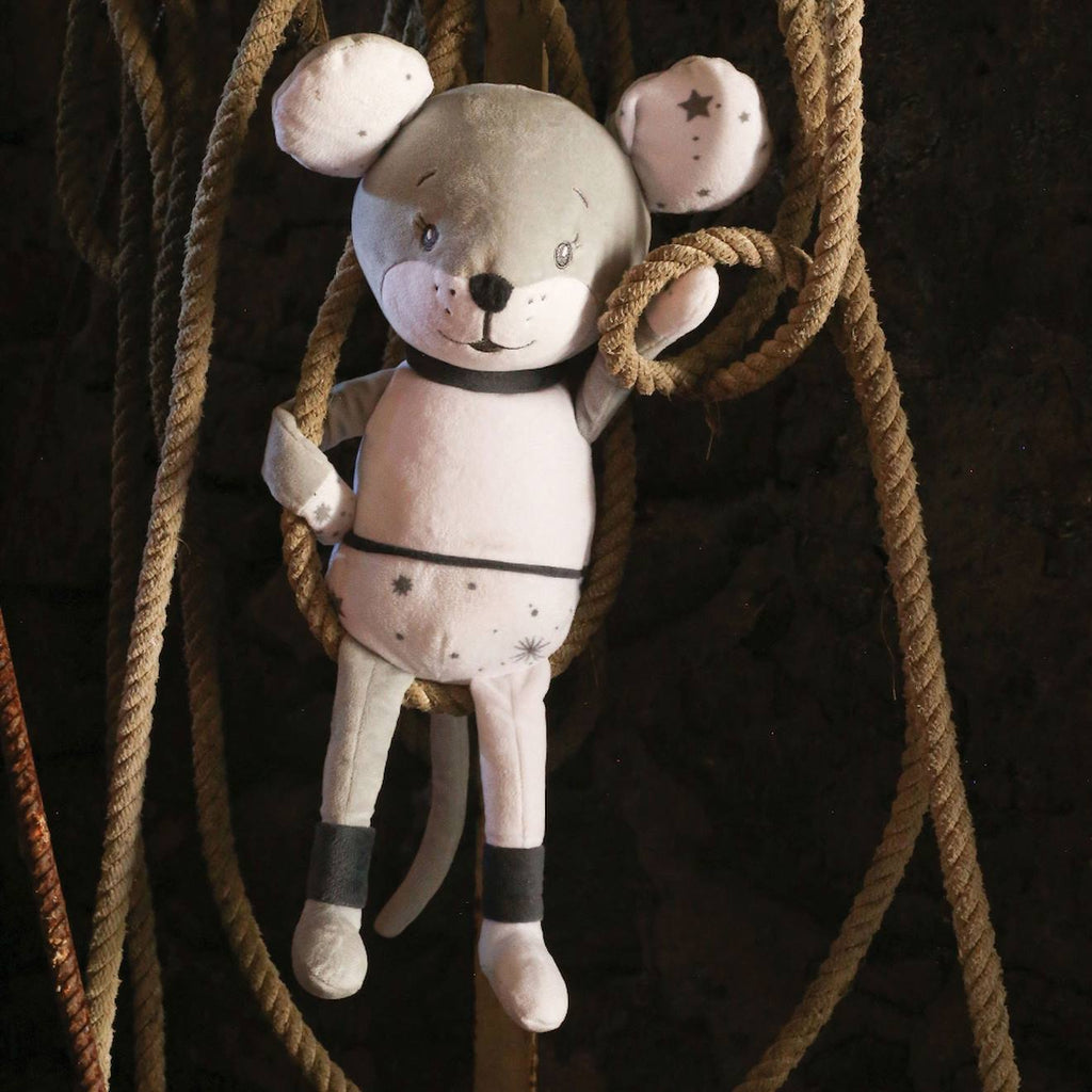 Peluche bébé gris