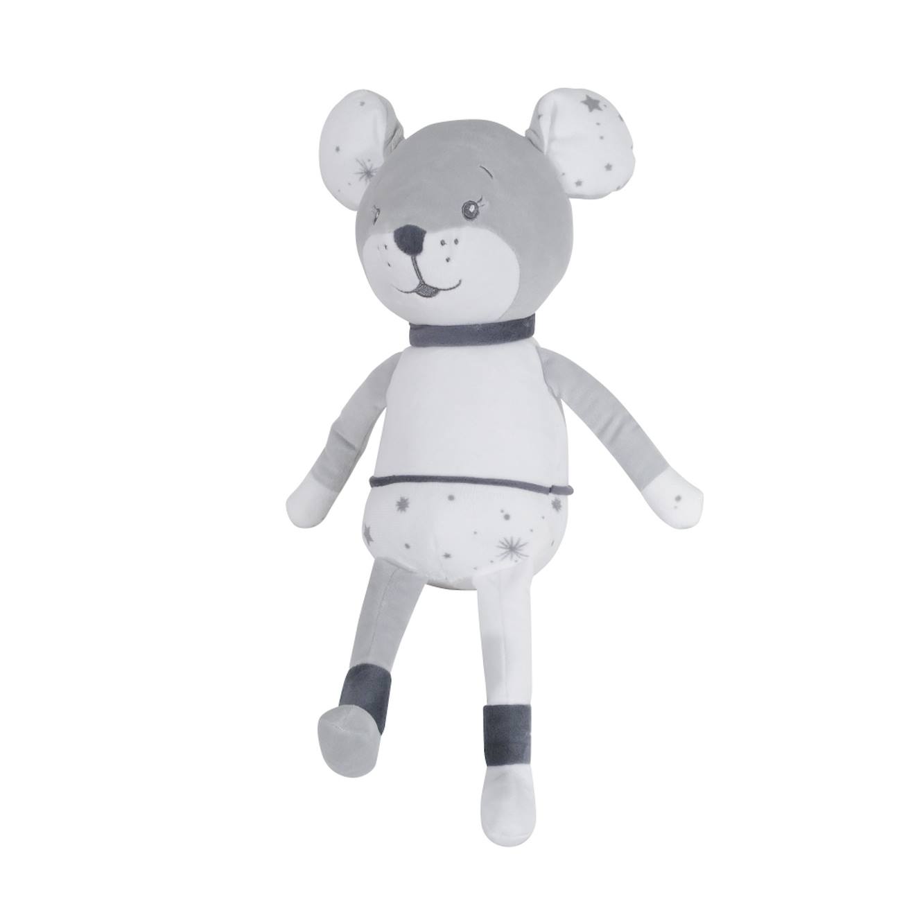Peluche bébé gris