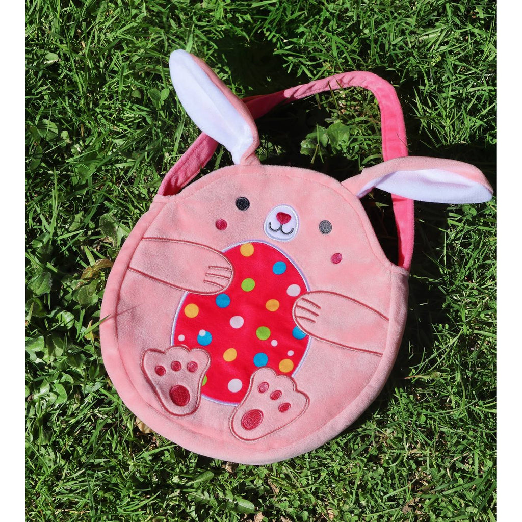 Peluche - bonbonnière œuf coloré en peluche - rose - 16 cm rose
