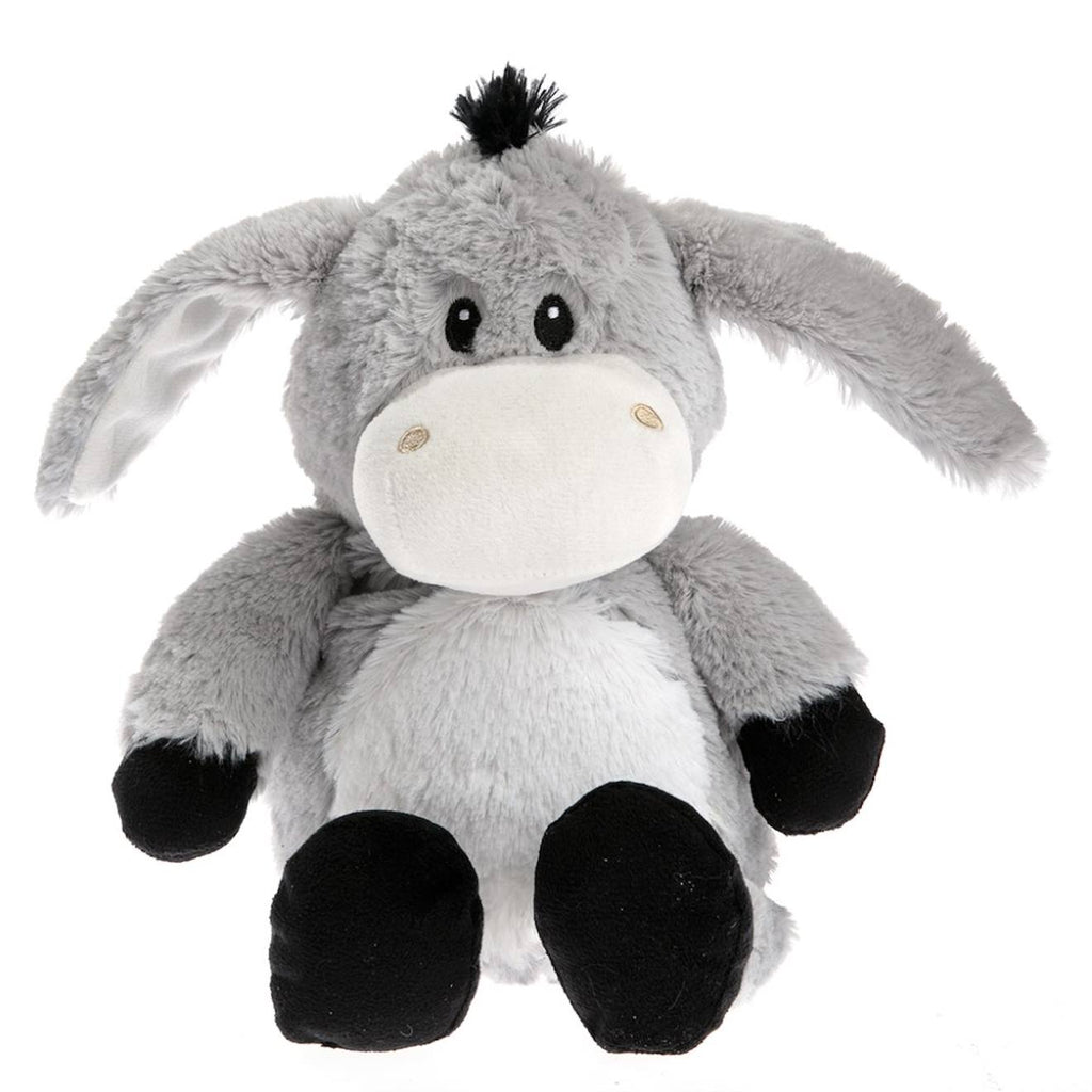 Peluche bouillotte ane gris
