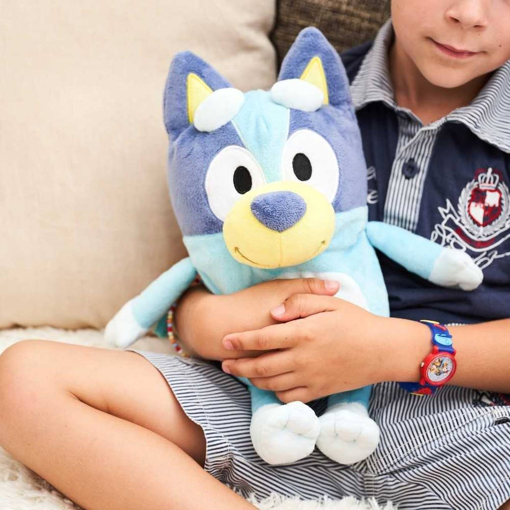 Peluche bouillotte Bluey marron