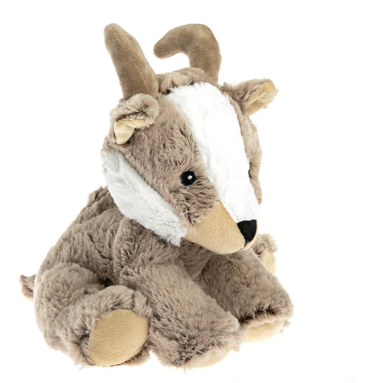 Peluche bouillotte chamois marron