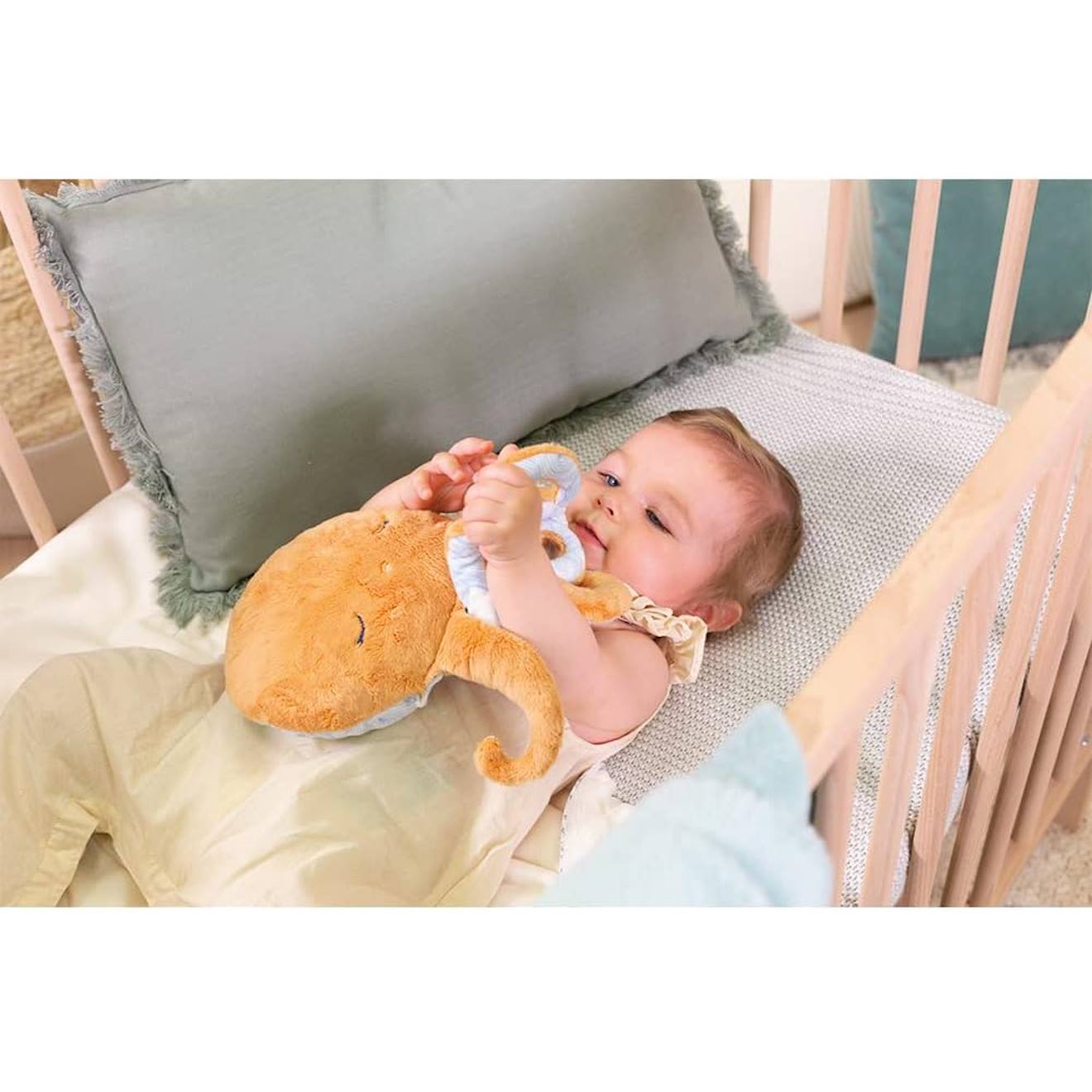 Peluche bouillotte chaud et froid poulpe orange