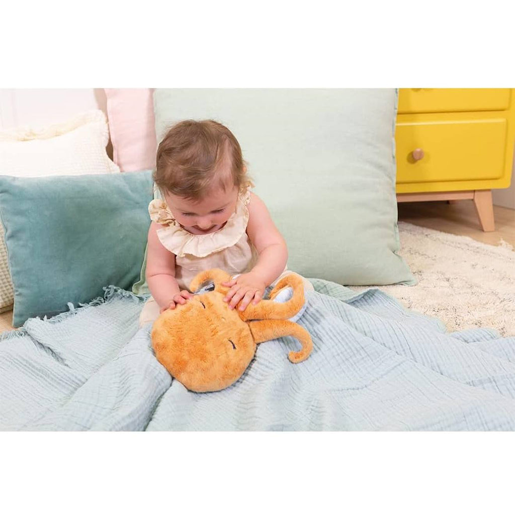 Peluche bouillotte chaud et froid poulpe orange