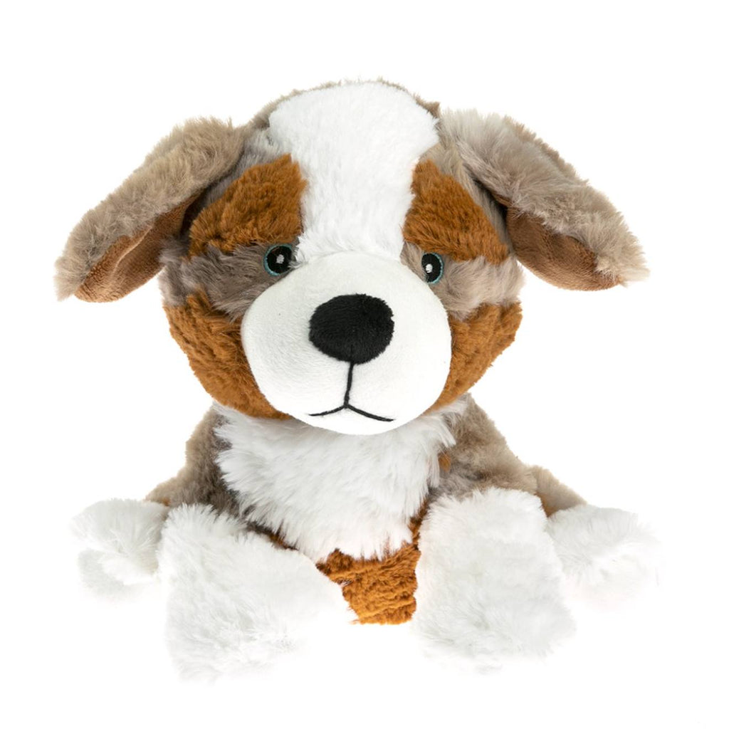Peluche bouillotte chien berger blanc