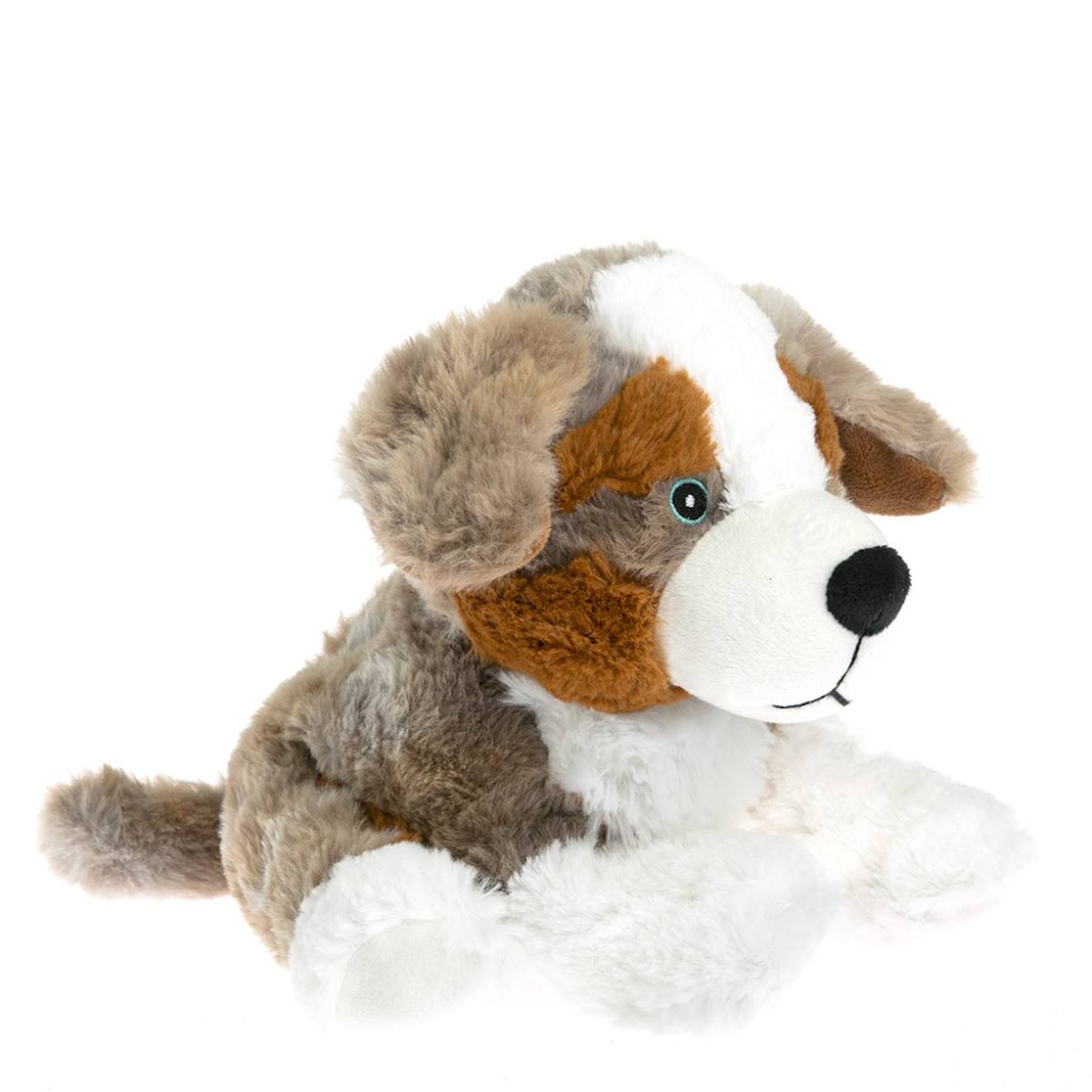 Peluche bouillotte chien berger blanc