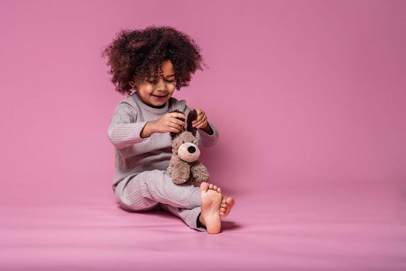 Peluche bouillotte chien junior marron