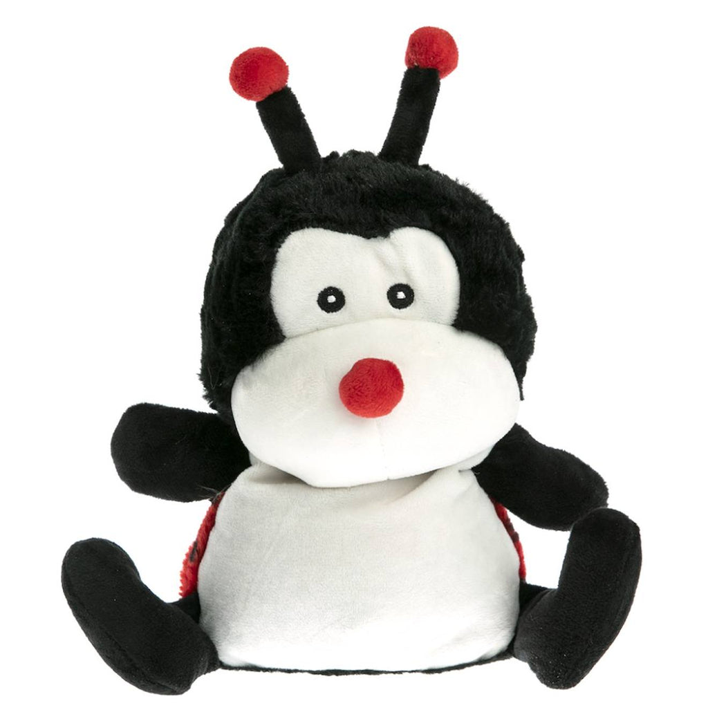 Peluche bouillotte coccinelle rouge