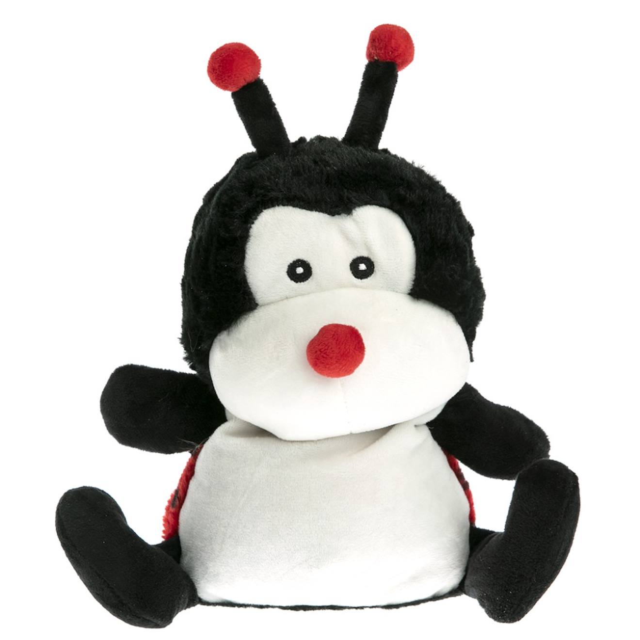 Peluche bouillotte coccinelle rouge