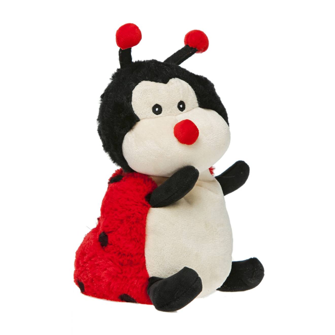 Peluche bouillotte coccinelle rouge