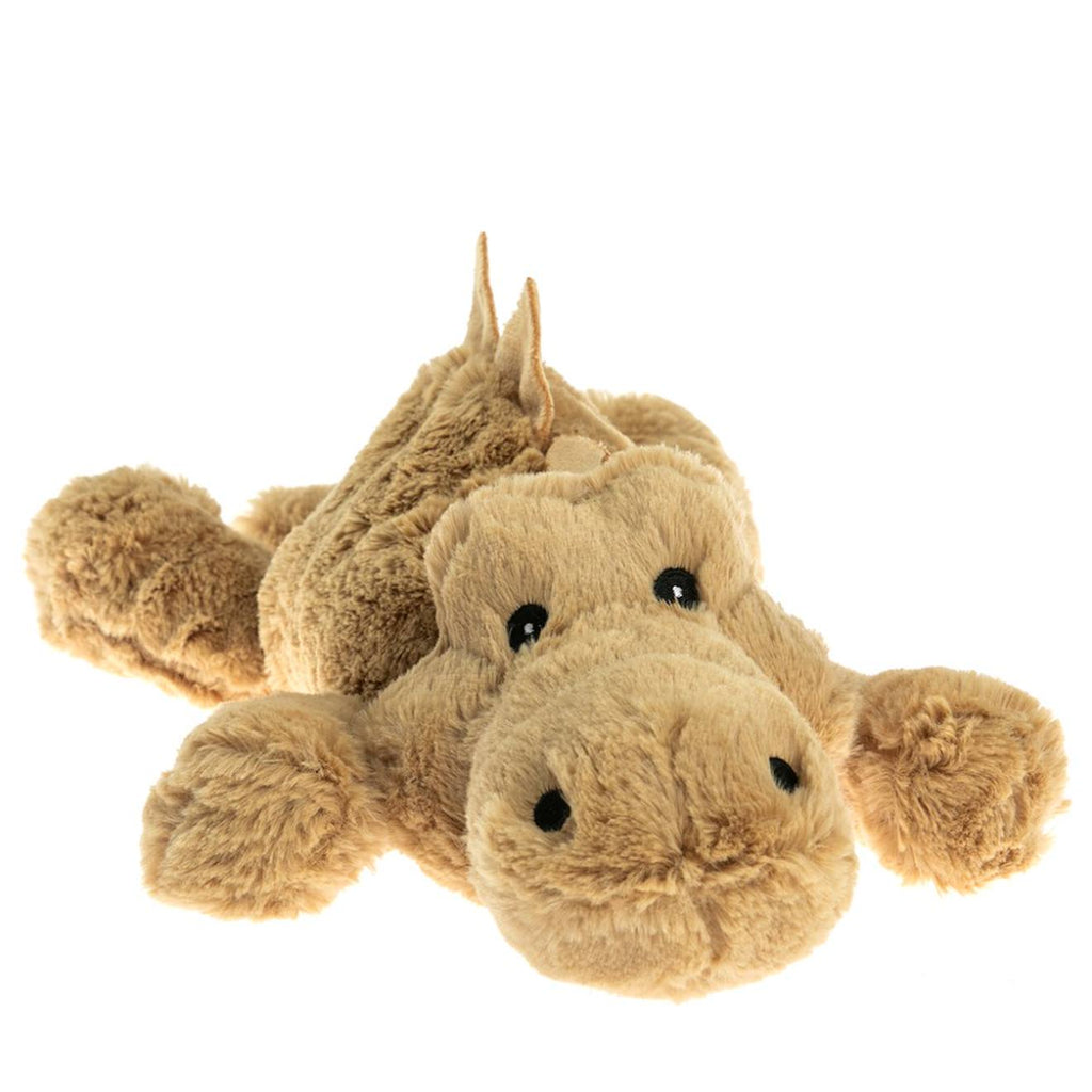 Peluche bouillotte crocodile orange