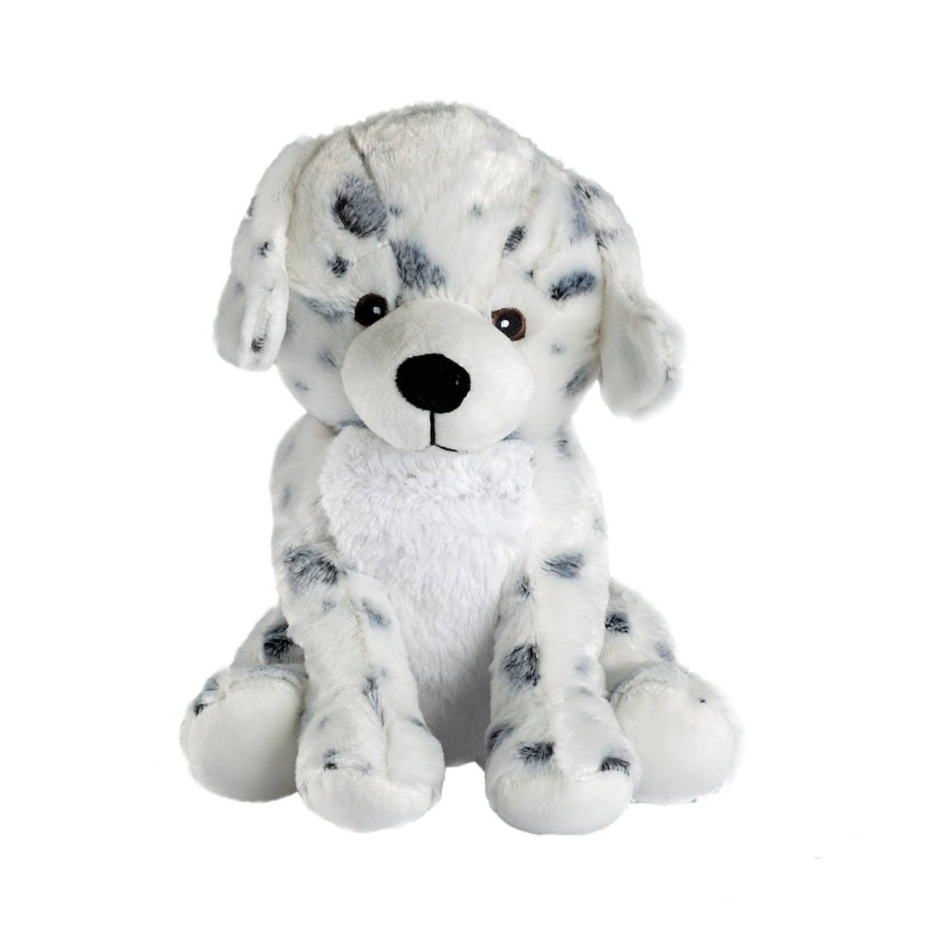 Peluche bouillotte dalmatien blanc