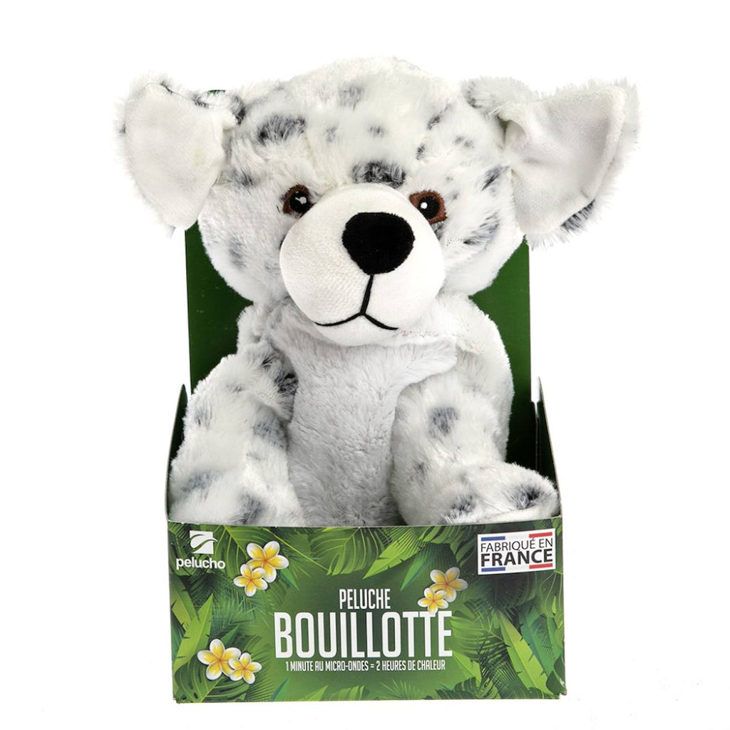 Peluche bouillotte dalmatien blanc