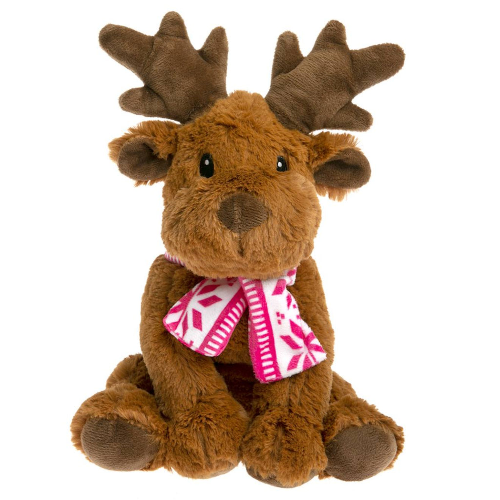 Peluche bouillotte elan hiver marron